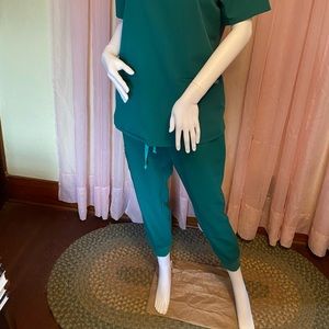 FIGS Womens Jogger Scrub Pants Pine Large